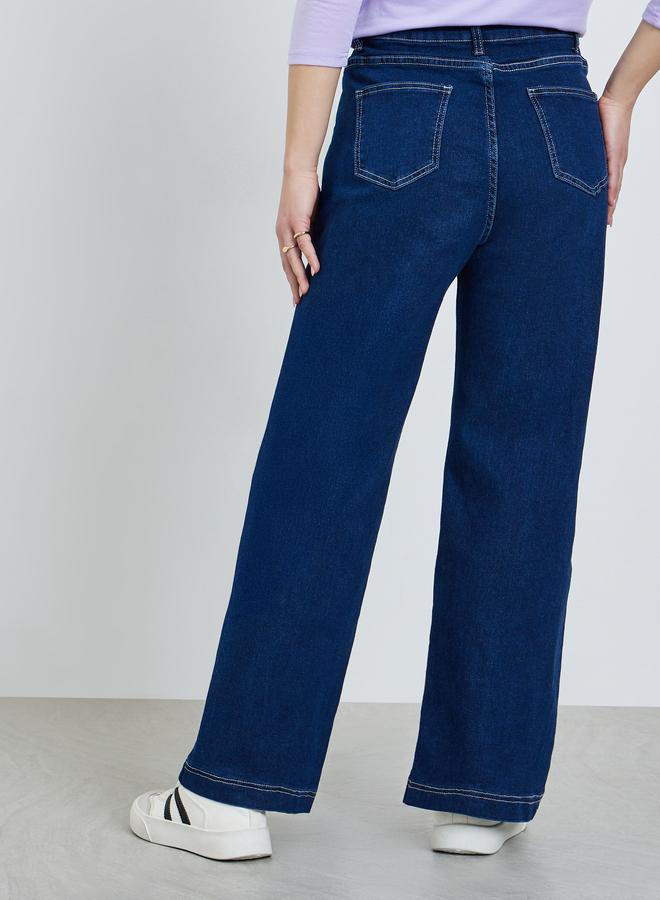 Styli Women Straight Fit Jeans with Pockets - Image 3